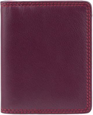 

Visconti Women Formal Maroon Genuine Leather Card Holder(16 Card Slots), Plum & multi