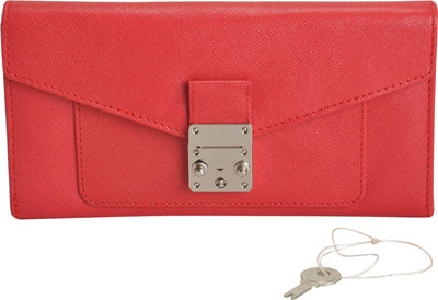 

MANDAVA Women Casual Pink Genuine Leather Wallet(6 Card Slots), Mnd267srd