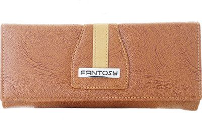 

Fantosy Women Multicolor Artificial Leather Wrist Wallet, Light brown