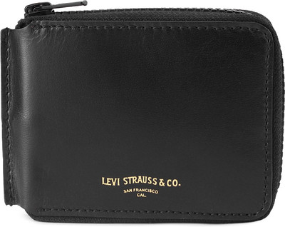 

Levi's Men Black Genuine Leather Wallet(8 Card Slots)
