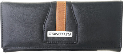 

Fantosy Women Black Artificial Leather Wrist Wallet