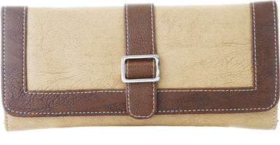 

Fantosy Women Beige Artificial Leather Wrist Wallet(3 Card Slots)