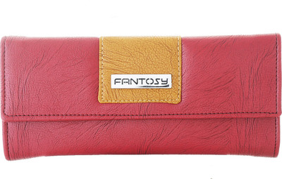 

Fantosy Women Maroon Artificial Leather Wrist Wallet(3 Card Slots)