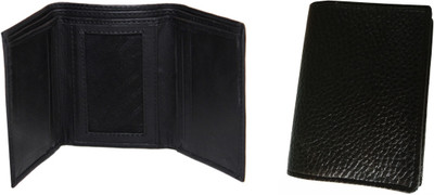 

Essart Boys Black Genuine Leather Wallet(4 Card Slots), Black-09