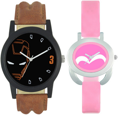 

SRK ENTERPRISE New Couple Watch With Stylish And Designer Printed Dial Fast Selling L_V33 Watch - For Men & Women