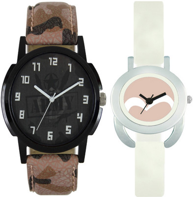 

SRK ENTERPRISE New Couple Watch With Stylish And Designer Printed Dial Fast Selling L_V25 Watch - For Men & Women