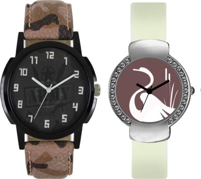 CM Couple Watch With Stylish And Designer Printed Dial Fast Selling L_V30 Watch  - For Men & Women   Watches  (CM)