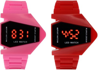 vk sales Pink And Red Rocket Watch  - For Boys   Watches  (vk sales)