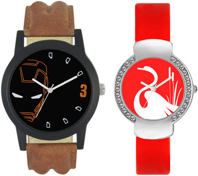 

SRK ENTERPRISE New Couple Watch With Stylish And Designer Printed Dial Fast Selling L_V39 Watch - For Men & Women