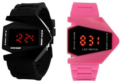 vk sales Black And Pink Rocket Watch  - For Boys   Watches  (vk sales)