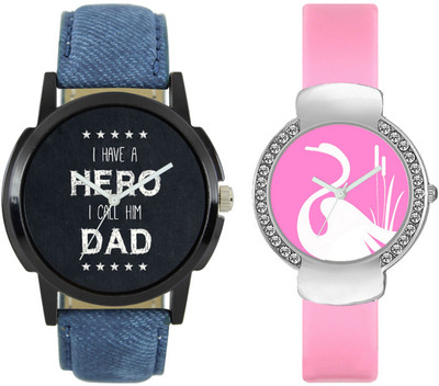 

SRK ENTERPRISE New Couple Watch With Stylish And Designer Printed Dial Fast Selling L_V68 Watch - For Men & Women