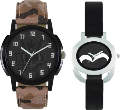 CM Couple Watch With Stylish And Designer Printed Dial Fast Selling L_V21 Watch  - For Men & Women   Watches  (CM)