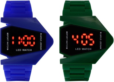 vk sales Blue And Green Rocket Watch  - For Boys   Watches  (vk sales)