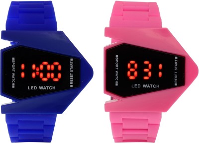 vk sales Blue And Pink Rocket Watch  - For Boys   Watches  (vk sales)