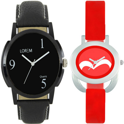 View SRK ENTERPRISE New Couple Watch With Stylish And Designer Printed Dial Fast Selling L_V54 Watch  - For Men & Women Wrist Watches Price Online(SRK ENTERPRISE)