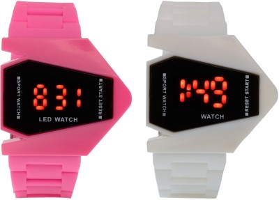 vk sales Pink And White Rocket Watch  - For Boys   Watches  (vk sales)