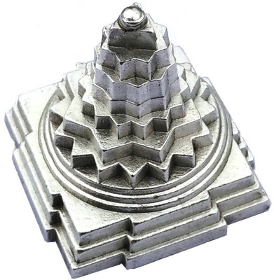 

Seju Creations Parad Shri Yantra (Mercury)-30gm (small) Original Silver Plated Yantra(Pack of 1)