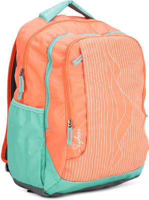 Skybags BPHELFS1OBG 18 Kg Backpack(Blue, Orange)