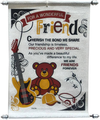 

Saugat Traders ™ Scroll Card For Friend Greeting Card(Multicolor, Pack of 1)
