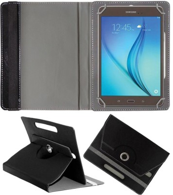 Fastway Book Cover for Samsung Galaxy Tab A T355y Designer Rotating Case(Black, Cases with Holder, Pack of: 1)