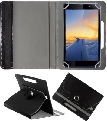 Fastway Book Cover for iBall Slide Wings 8 inch Designer Rotating Case(Black, Cases with Holder, Pack of: 1)