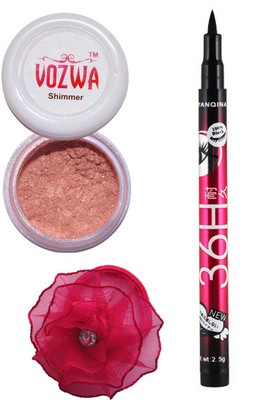 

VOZWA Copper Shimmer Powder, EyeLiner and band.(Set of 3)