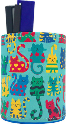 

The Crazy Me 1 Compartments Eco-Friendly leatherette Pen Stand(Multicolor)