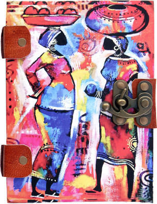 

Craft Play A5 Diary(Handmade Diary With Lock, Multicolor)