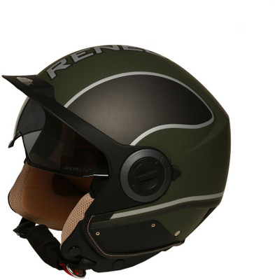 

UM RAIDER - DESIGN Open Face Matt Motorbike Helmet(Olive Green