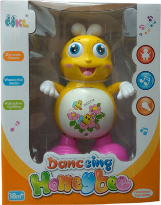 

Kaarq Dancing Bee with Light & Sounds Swing Legs - Waving Hands and Wink Eye Action Toy for Kids(Multicolor)