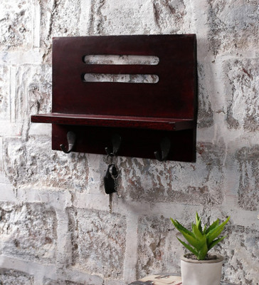 

la stella hanging Wooden Wall Shelf(Number of Shelves - 1, Brown)