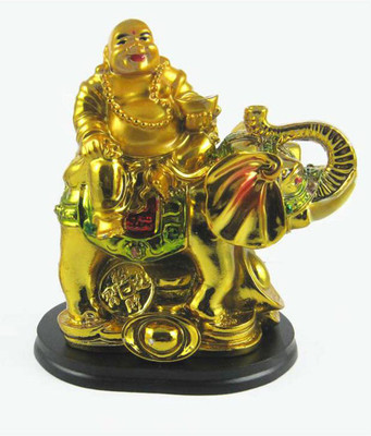 

Nitin mehta Decorative Showpiece - 7 cm(Ceramic, Gold)