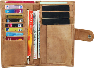 

Style 98 Travel/Fashion 8 Card Holder(Set of 1, Tan)