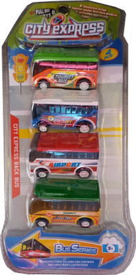

SS Traders Cute 4 buses set for kids,Good Gift for kids,kids enjoy playing with buses.(Multicolor)
