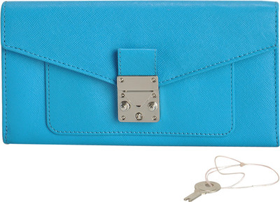 

MANDAVA Women Casual Blue Genuine Leather Wallet(6 Card Slots), Mnd267strq