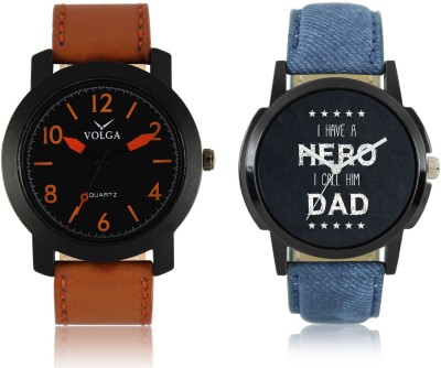 LOREM VL19LR07 New Latest Stylish Designer Leather Belt Attractive Different Combo Watch  - For Men   Watches  (LOREM)