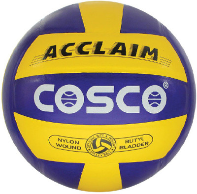 

Cosco ACCLAIM Volleyball - Size: 4(Pack of 1, Multicolor), Blue & yellow