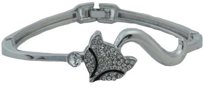 HIGH TRENDZ Alloy Cubic Zirconia Sterling Silver Bangle