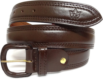 

Tom Venice Men & Women Casual, Party, Evening Brown Genuine Leather Belt, Choco brown