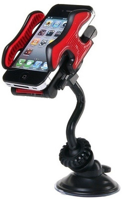 

Riddhi Siddhi Car Mobile Holder for Dashboard(Black, Red)