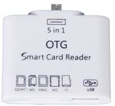 

Orico 5 in 1 Micro USB OTG Card Reader SD M2 TF Connection Kit for Smart Phones & Tab (White) Card Reader(White)
