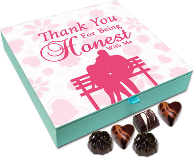 

Chocholik Gift Box - Thank You For Being Honest With Me Chocolate Box - 9pc Truffles(108 g)