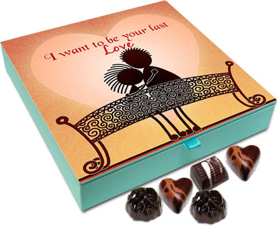 

Chocholik Gift Box - I Want To Be Your Last Love Chocolate Box - 9pc Truffles(108 g)