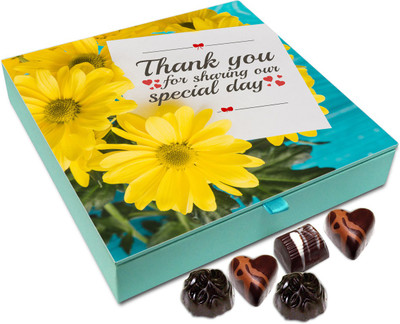 

Chocholik Gift Box - Thank You For Sharing Our Special Day Chocolate Box - 9pc Truffles(108 g)