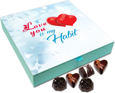 

Chocholik Gift Box - To Love You Is My Habit Chocolate Box - 9pc Truffles(108 g)