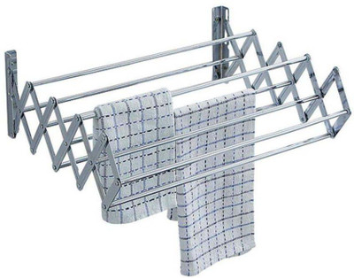 

Best 4U 2 FEET FOLDABLE RACK MINIMISER Stainless Steel Wall Cloth Dryer Stand(Silver)