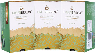 

GreenBrrew GBGC-N03 Instant Coffee(3 x 20 g, Green Coffee Flavoured)