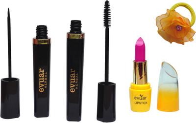 

Evuar Mascara, Eyeliner, Lipstick and Band(Set of 4)