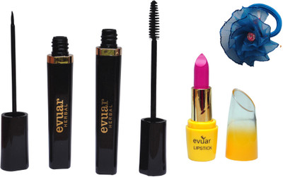 

Evuar Eyeliner, Lipstick, Mascara and Band(Set of 4)