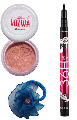 

VOZWA Copper Shimmer Powder, Eye Liner and band.(Set of 3)